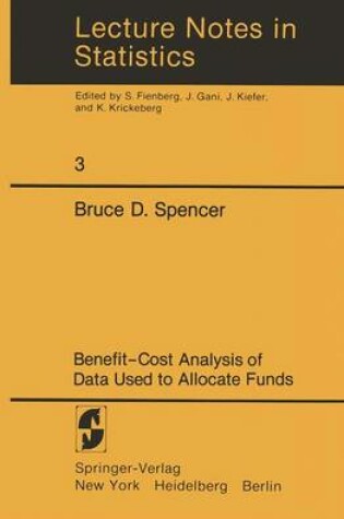 Cover of Benefit-Cost Analysis of Data Used to Allocate Funds