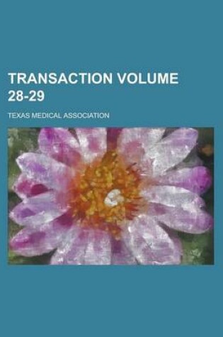 Cover of Transaction Volume 28-29