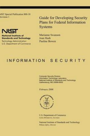 Cover of Guide for Developing Security Plans for Federal Information Systems