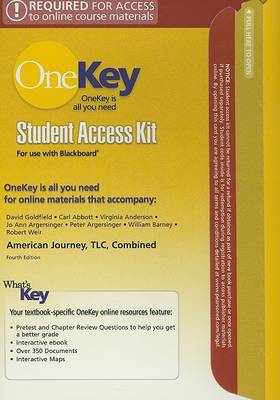 Book cover for OneKey Blackboard, Student Access Kit, American Journey, TLC, Combined (standalone)