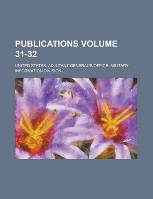 Book cover for Publications Volume 31-32