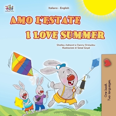 Book cover for I Love Summer (Italian English Bilingual Children's Book)