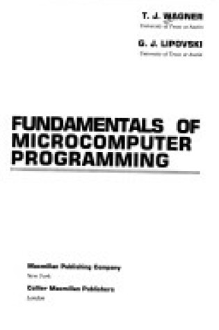 Cover of Fundamentals of Microcomputer Programming