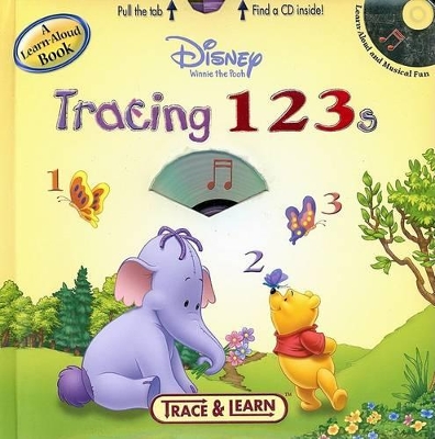 Book cover for Disney Winnie the Pooh Tracing 123s with CD
