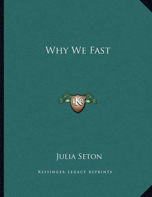 Book cover for Why We Fast