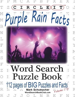 Book cover for Circle It, Purple Rain Facts, Word Search, Puzzle Book
