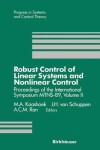 Book cover for Robust Control of Linear Systems and Nonlinear Control