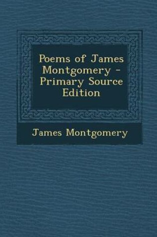 Cover of Poems of James Montgomery