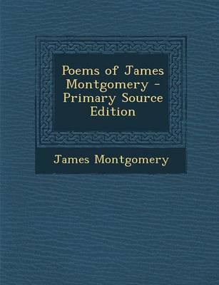 Book cover for Poems of James Montgomery