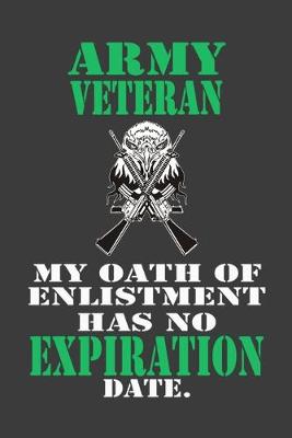 Book cover for Army Veteran with Eagle Composition Notebook and Diary