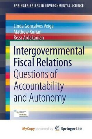 Cover of Intergovernmental Fiscal Relations