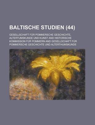 Book cover for Baltische Studien (44 )