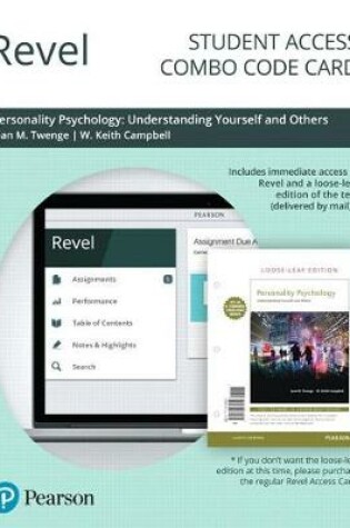 Cover of Revel for Personality Psychology