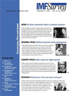 Book cover for IMF Survey No.3, 2005