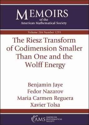 Cover of The Riesz Transform of Codimension Smaller Than One and the Wolff Energy