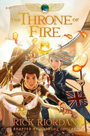 Cover of Kane Chronicles, The, Book Two: Throne of Fire: The Graphic Novel, The-The Kane Chronicles, Book Two