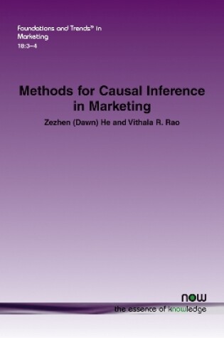 Cover of Methods for Causal Inference in Marketing