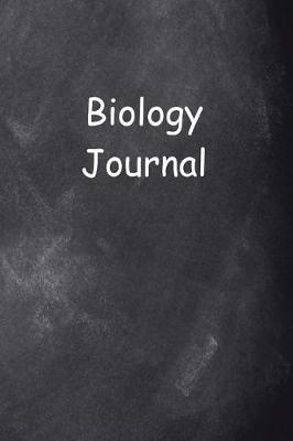 Book cover for Biology Journal Chalkboard Design