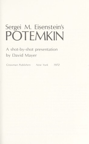 Book cover for Eisenstein's Pote