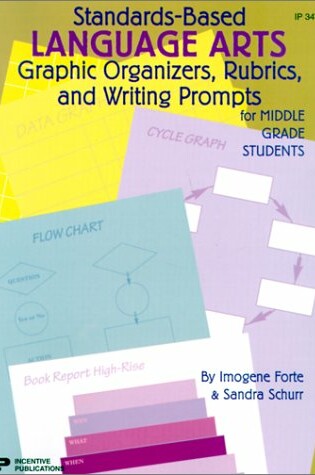Cover of Standards-Based Language Arts: Graphic Organizers, Rubrics, and Writing Prompts for Middle Grade Students