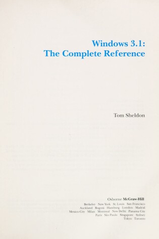 Cover of Windows