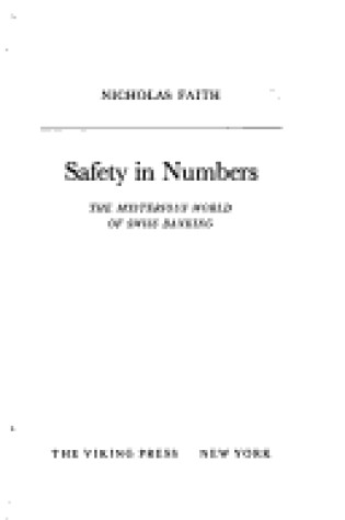 Cover of Safety in Numbers