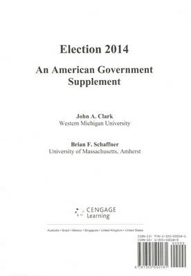 Book cover for Election 2014: An American Government Supplement