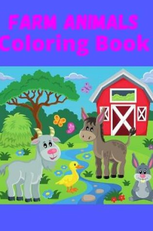 Cover of Farm Animals Coloring Book