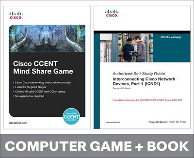 Book cover for Cisco CCENT Mind Share Game and Interconnecting Cisco Network Devices, Part 1 (ICND1) Bundle