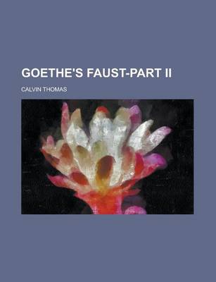 Book cover for Goethe's Faust-Part II