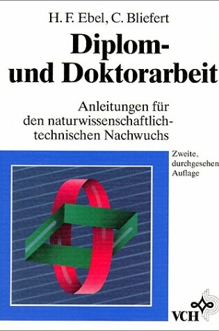 Cover of Diplom- Und Doktorarbeit Anleitungen 2ed