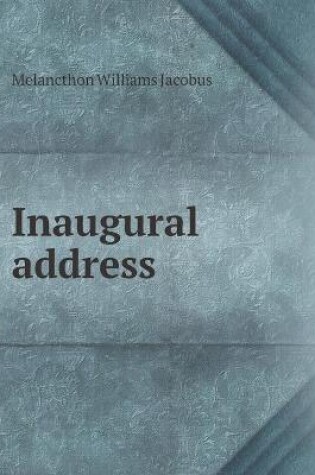 Cover of Inaugural address