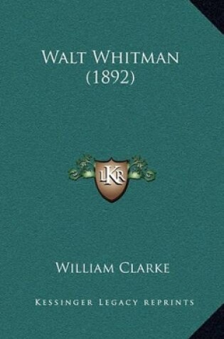 Cover of Walt Whitman (1892)