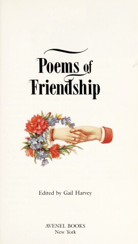 Book cover for Poems of Friendship