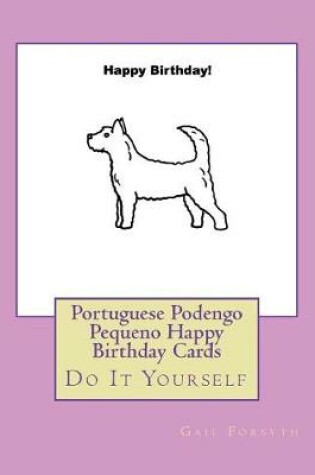 Cover of Portuguese Podengo Pequeno Happy Birthday Cards