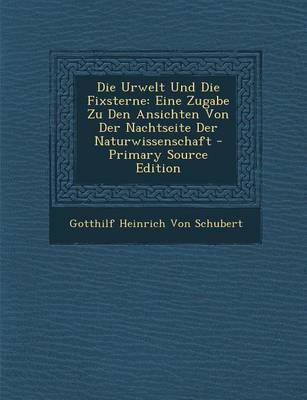 Book cover for Die Urwelt Und Die Fixsterne