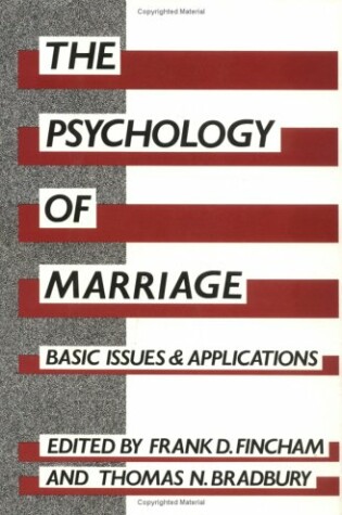 Cover of The Psychology Of Marriage