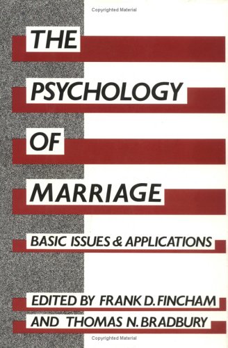 Book cover for The Psychology Of Marriage