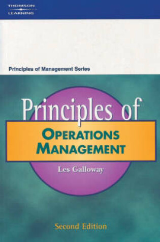 Cover of Principles of Operations Management