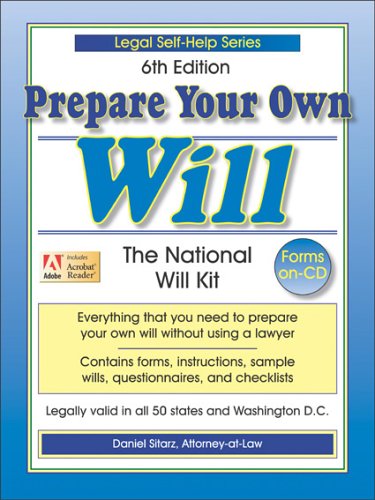 Cover of Prepare Your Own Will
