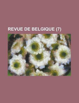 Book cover for Revue de Belgique (7)