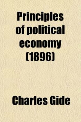 Cover of Principles of Political Economy (1896)