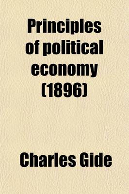 Book cover for Principles of Political Economy (1896)