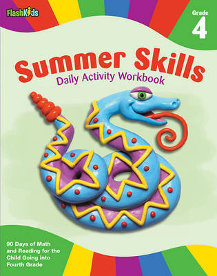 Book cover for Summer Skills Daily Activity Workbook, Grade 4