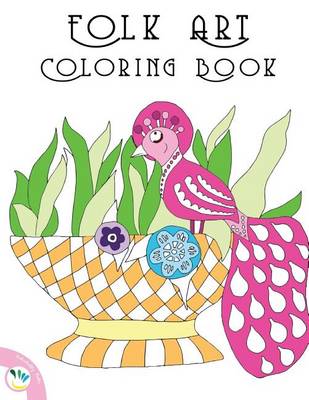 Book cover for Folk Art Coloring Book