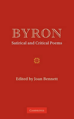 Book cover for Byron: Satirical and Critical Poems