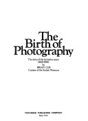 Book cover for The Birth of Photography