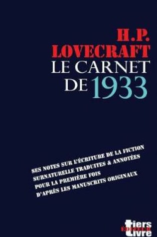 Cover of Le carnet de 1933