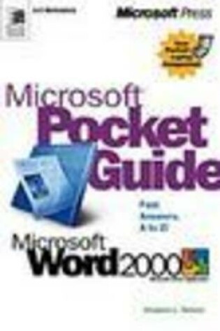 Cover of Microsoft Pocket Guide to Word 2000