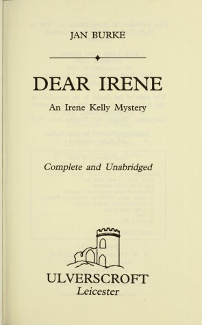 Cover of Dear Irene